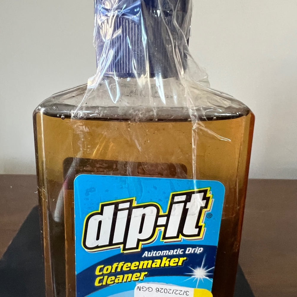 Dip-it Automatic Drip Coffeemaker Cleaner Liquid Descaler 7oz Bottle New
